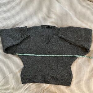 Rachel Comey Gray V-Neck Women's Sweater